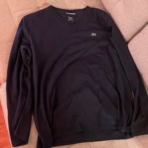 Lacoste V Collar Longsleeve Tee XL